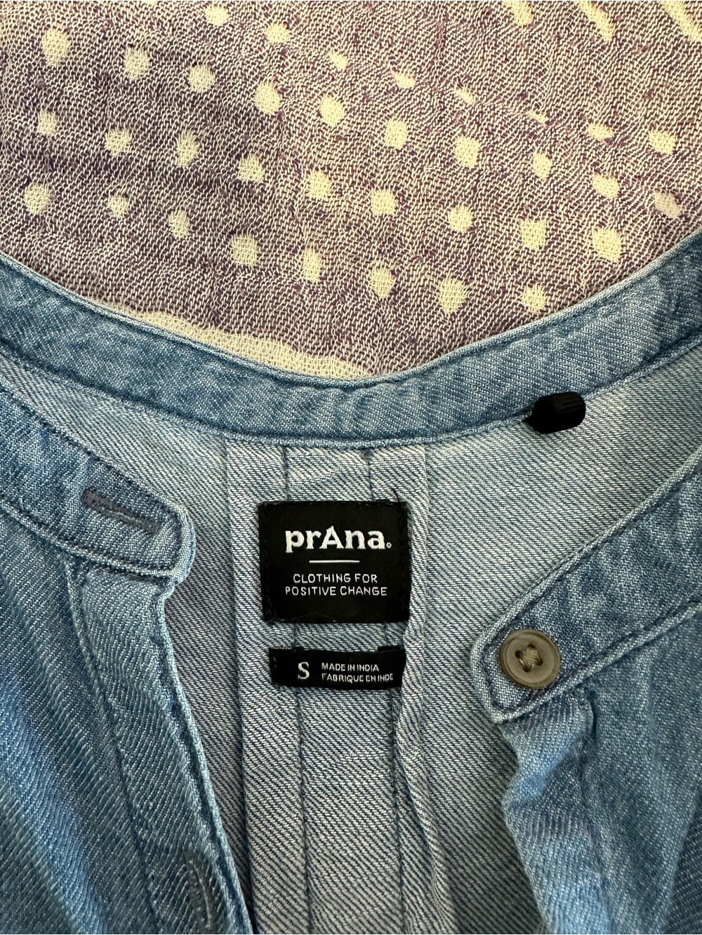 Prana Denim Tank Top - Light Blue - Picture 4 of 5